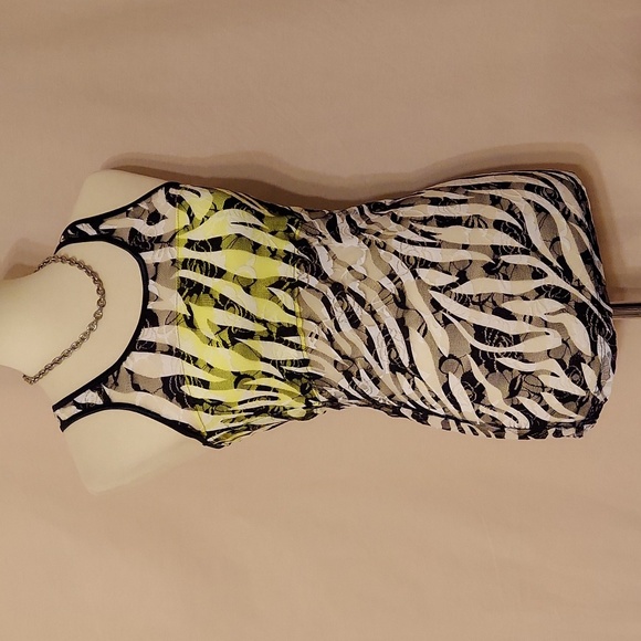 ‼️3 for $20‼️  MMXIII Milti-color Animal Print Lace Racer-back Tank Top - Picture 2 of 8